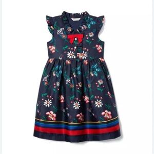 Janie and jack merchant marine daisy floral ruffled party dress